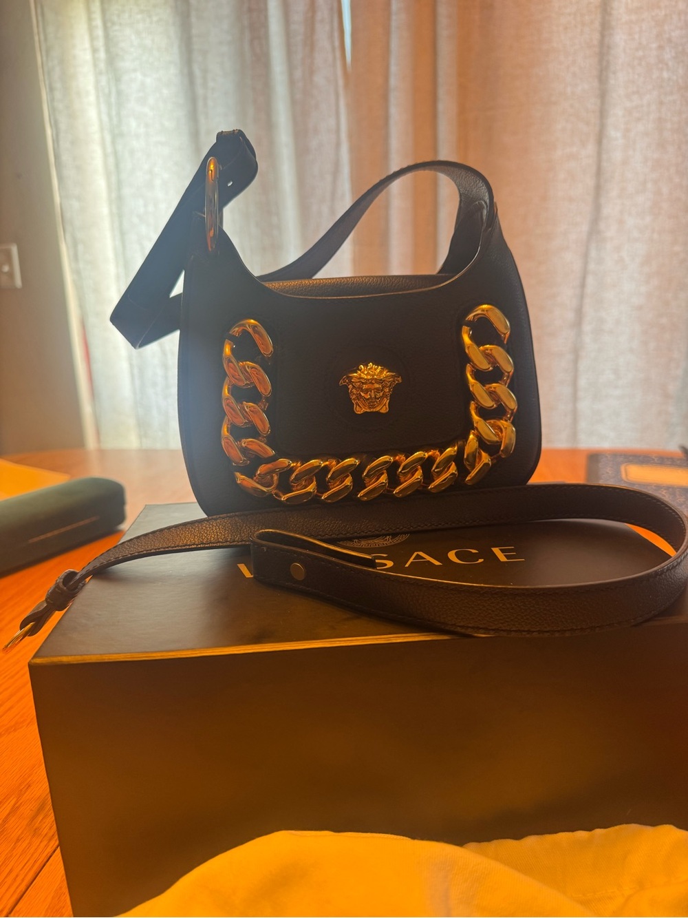 Versace La Medusa Mini Hobo Bag